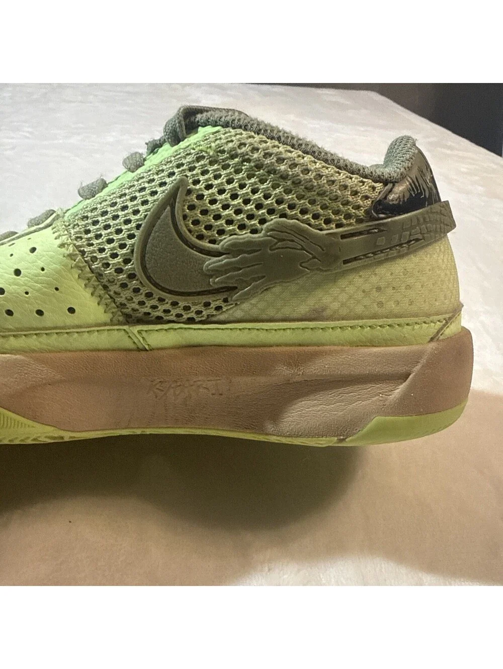 Nike Ja 1 NRG Halloween Zombie Green Low Top 3.5Y Basketball Shoes FV6097-300